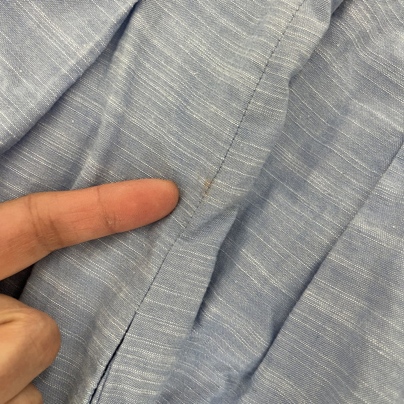 Suno Dress Womens 4 Blue Pleated Embroidery Gold Trim Midi Short Sleeve Resort - Picture 16 of 16